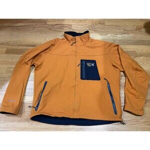 Men’s Mountain Hardwear Conduit Softshell Jacket Orange XXL Full Zip Outdoor 2XL